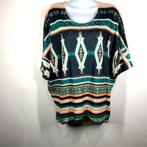 Silvergate southwestern print top size large